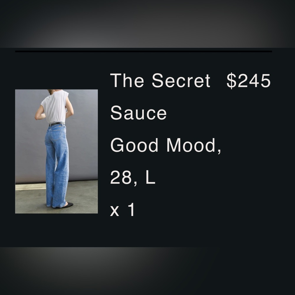 AYR the secret sauce jeans.